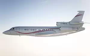 Falcon 7X private jet wallpapers