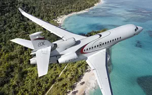 Falcon 8X private jet wallpapers