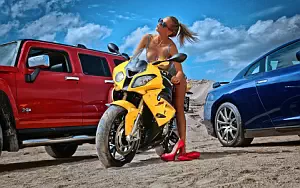 Bikes and Girls wide wallpapers and HD wallpapers