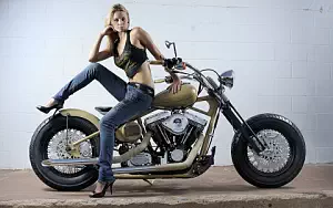 Bikes and Girls wide wallpapers and HD wallpapers