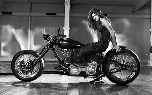 Bikes and Girls wide wallpapers and HD wallpapers