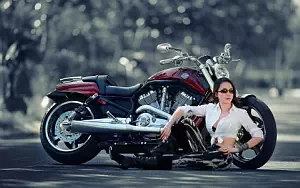 Bikes and Girls wide wallpapers and HD wallpapers