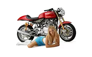 Bikes and Girls wide wallpapers and HD wallpapers