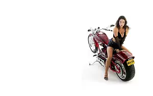 Bikes and Girls wide wallpapers and HD wallpapers