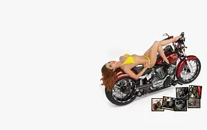 Bikes and Girls wide wallpapers and HD wallpapers