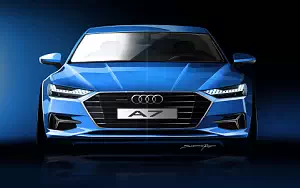 Audi A7 Sportback car sketch wide wallpapers and HD wallpapers