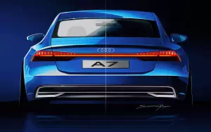 Audi A7 Sportback car sketch wide wallpapers and HD wallpapers