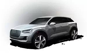 Audi Q2 TFSI quattro S-line car sketch wide wallpapers and HD wallpapers