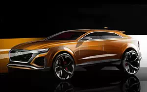 Audi Q8 Sport Concept car sketch wide wallpapers and HD wallpapers