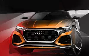 Audi Q8 Sport Concept car sketch wide wallpapers and HD wallpapers