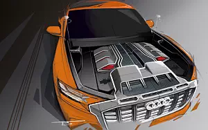 Audi Q8 Sport Concept car sketch wide wallpapers and HD wallpapers