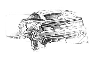 Audi Q8 Sport Concept car sketch wide wallpapers and HD wallpapers