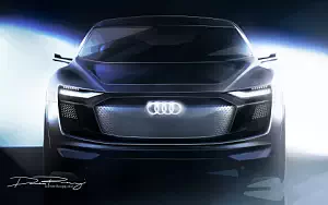 Audi e-tron Sportback Concept car sketch wide wallpapers and HD wallpapers