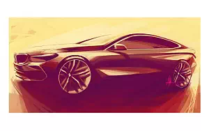 BMW 6-series Gran Turismo car sketch wide wallpapers and HD wallpapers