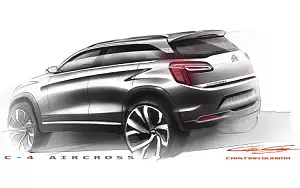 Citroen C4 AirCross car sketch wide wallpapers and HD wallpapers