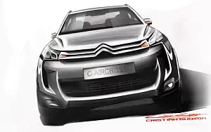 Citroen C4 AirCross car sketch wide wallpapers and HD wallpapers