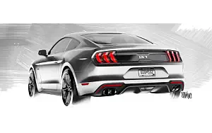 Ford Mustang GT car sketch wide wallpapers and HD wallpapers