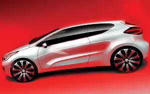 Kia pro_ceed car sketch wide wallpapers and HD wallpapers