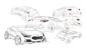 Kia pro_ceed car sketch wide wallpapers and HD wallpapers