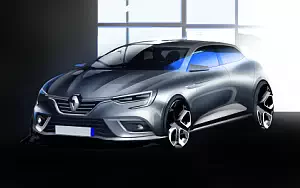 Renault Megane car sketch wide wallpapers and HD wallpapers