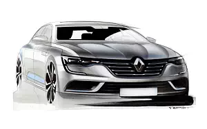 Renault Talisman car sketch wide wallpapers and HD wallpapers