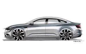 Renault Talisman car sketch wide wallpapers and HD wallpapers