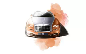 Rolls-Royce Dawn car sketch wide wallpapers and HD wallpapers