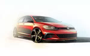 Volkswagen Golf GTI Performance 5door car sketch wide wallpapers and HD wallpapers