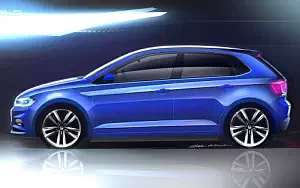 Volkswagen Polo car sketch wide wallpapers and HD wallpapers
