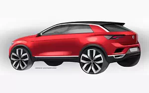 Volkswagen T-Roc car sketch wide wallpapers and HD wallpapers