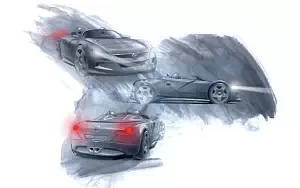 Car sketch wide wallpapers and HD wallpapers