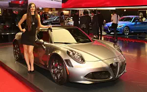 Alfa Romeo and Girl wide wallpapers and HD wallpapers