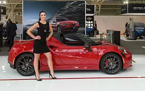 Alfa Romeo and Girl wide wallpapers and HD wallpapers