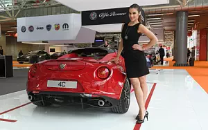 Alfa Romeo and Girl wide wallpapers and HD wallpapers