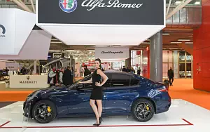 Alfa Romeo and Girl wide wallpapers and HD wallpapers