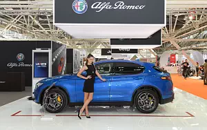 Alfa Romeo and Girl wide wallpapers and HD wallpapers