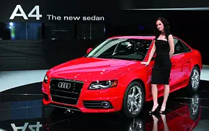 Audi and Girl wide wallpapers and HD wallpapers