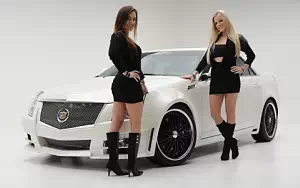 Cadillac and Girl wide wallpapers and HD wallpapers