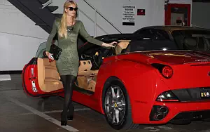Ferrari and Girl wide wallpapers and HD wallpapers
