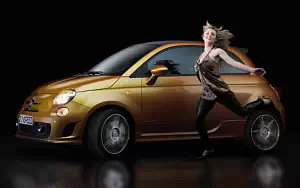 Fiat and Girl wide wallpapers and HD wallpapers