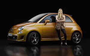 Fiat and Girl wide wallpapers and HD wallpapers