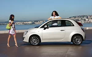 Fiat and Girl wide wallpapers and HD wallpapers