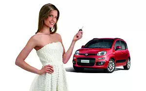 Fiat and Girl wide wallpapers and HD wallpapers