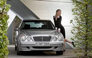 Mercedes-Benz and Girl wide wallpapers and HD wallpapers