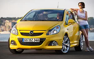 Opel and Girl wide wallpapers and HD wallpapers