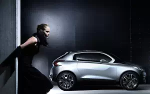 Peugeot and Girl wide wallpapers and HD wallpapers