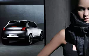 Peugeot and Girl wide wallpapers and HD wallpapers