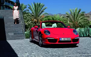 Porsche and Girl wide wallpapers and HD wallpapers