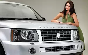 Range Rover and Girl wide wallpapers and HD wallpapers