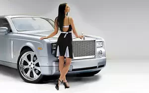 Rolls-Royce and Girl wide wallpapers and HD wallpapers